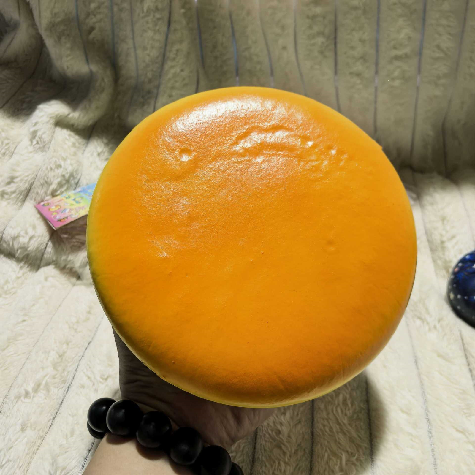 PU超大菠萝包湿软慢回弹捏捏玩具仿真食玩牛角包食物面包解压玩具 - 图片 3