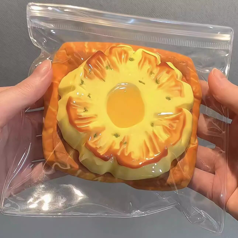 硅胶捏捏乐轻奶油手感纯手工创意制作解压玩具轻松熊饺子食品级