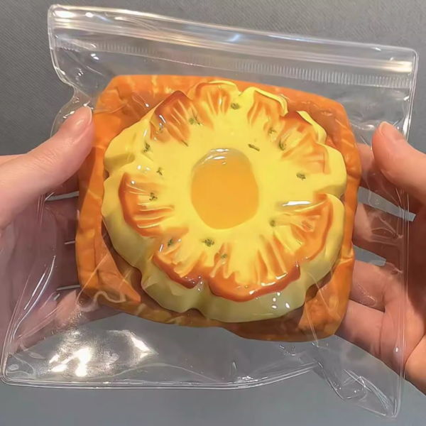 硅胶捏捏乐轻奶油手感纯手工创意制作解压玩具轻松熊饺子食品级