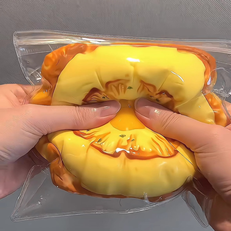 硅胶捏捏乐轻奶油手感纯手工创意制作解压玩具轻松熊饺子食品级