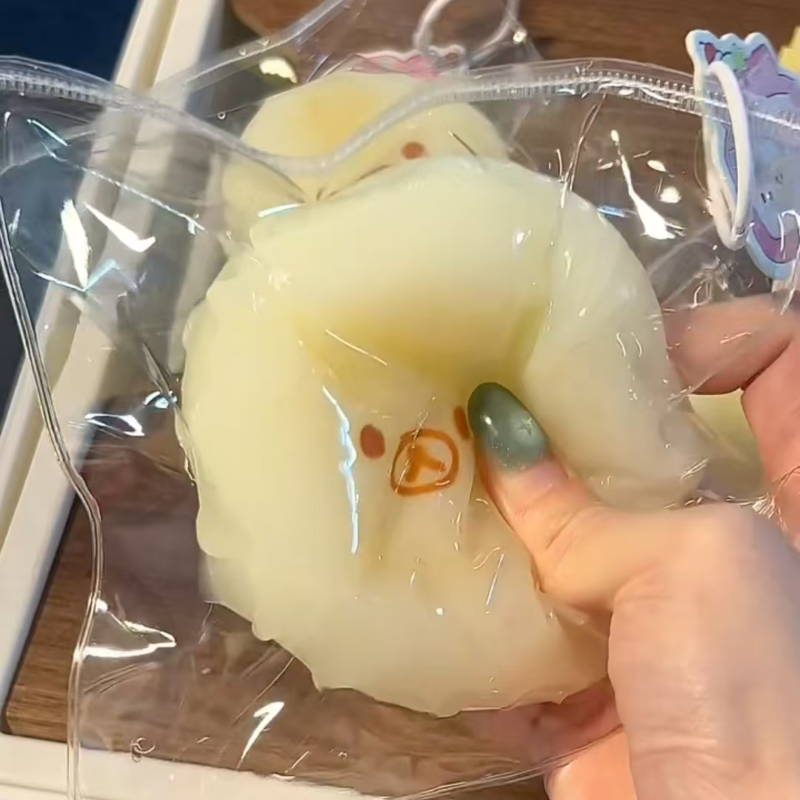 硅胶熊熊萝卜捏捏乐减压玩具仿真食玩超软粘袋子泥感