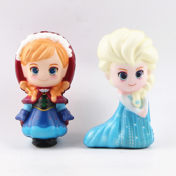 PU慢回弹冰雪奇缘公主玩具 squishy解压玩具捏捏乐现货