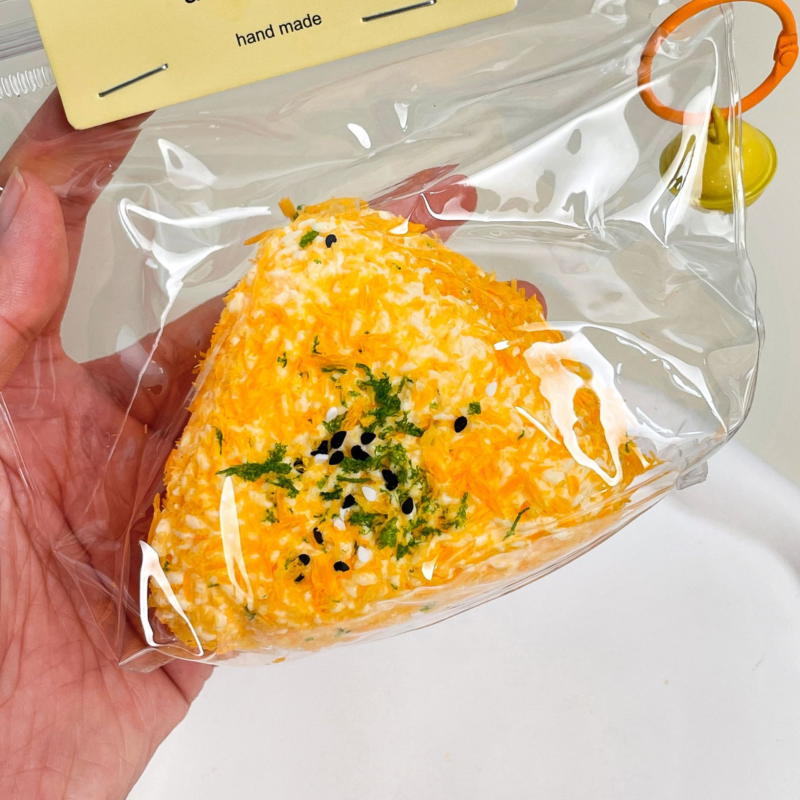 油炸三角饭团食品级硅胶捏捏乐解压减压玩具网红爆款