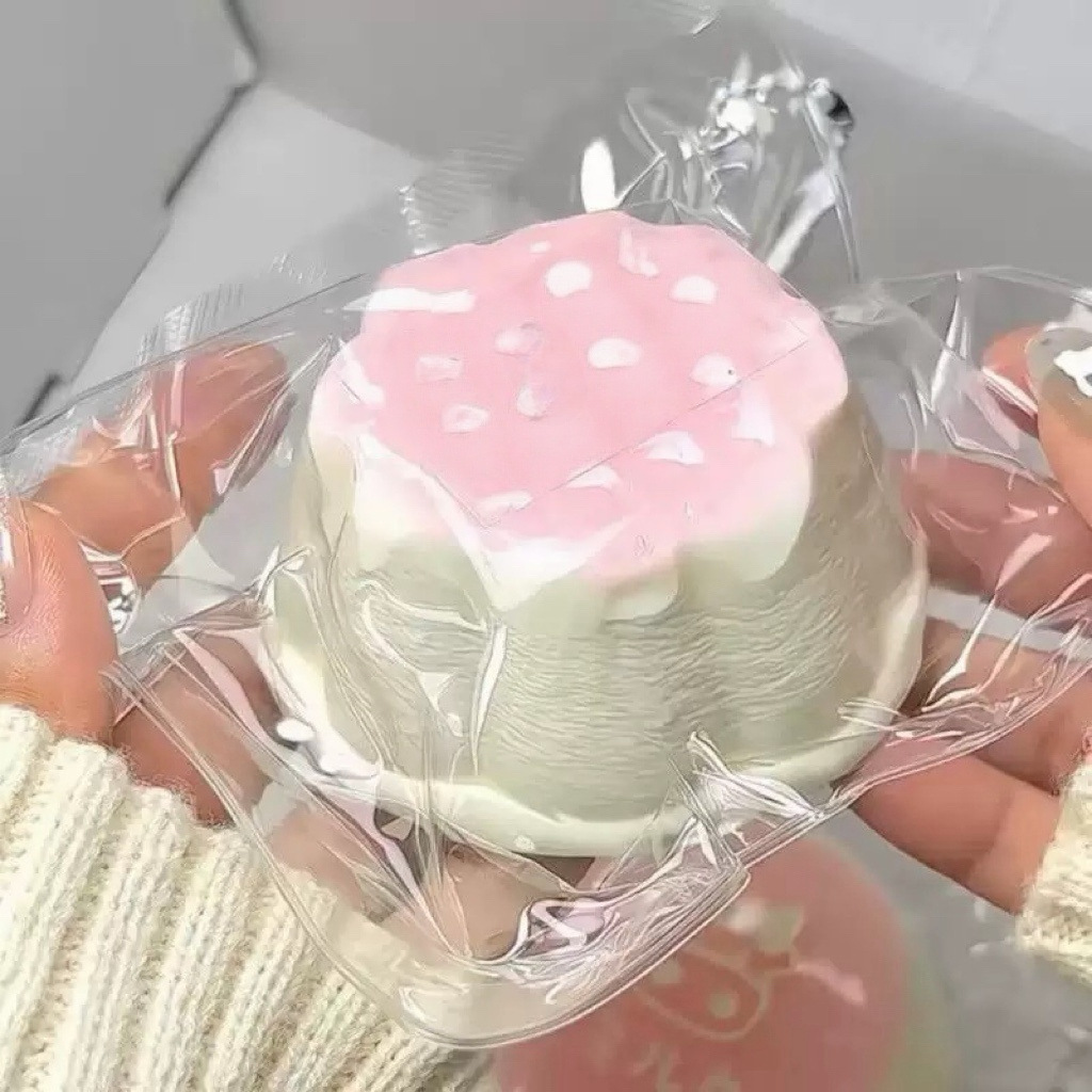 食品级硅胶猫爪捏捏乐芝士蛋糕泥感减压玩具粘袋子食玩面包慢回弹 - 图片 2