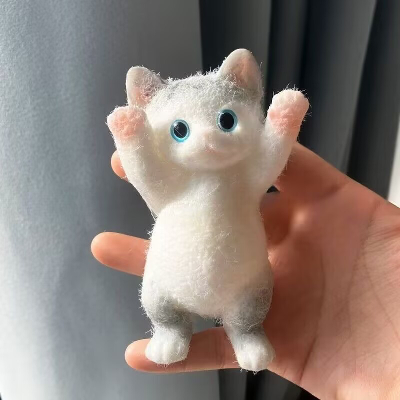 小号举手猫捏捏乐解压小猫咪发泄玩具q弹萌宠可爱捏捏