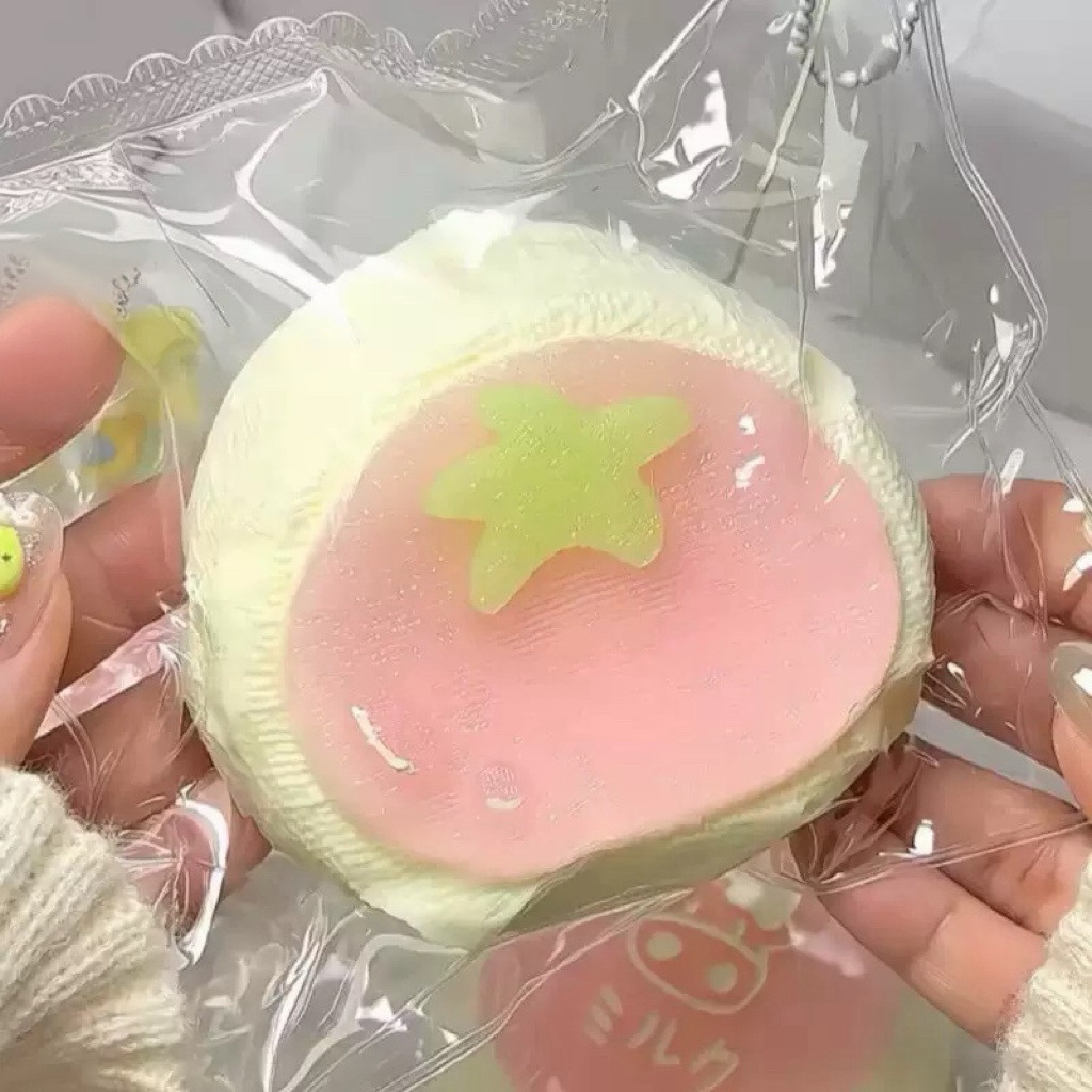 食品级硅胶猫爪捏捏乐芝士蛋糕泥感减压玩具粘袋子食玩面包慢回弹 - 图片 3