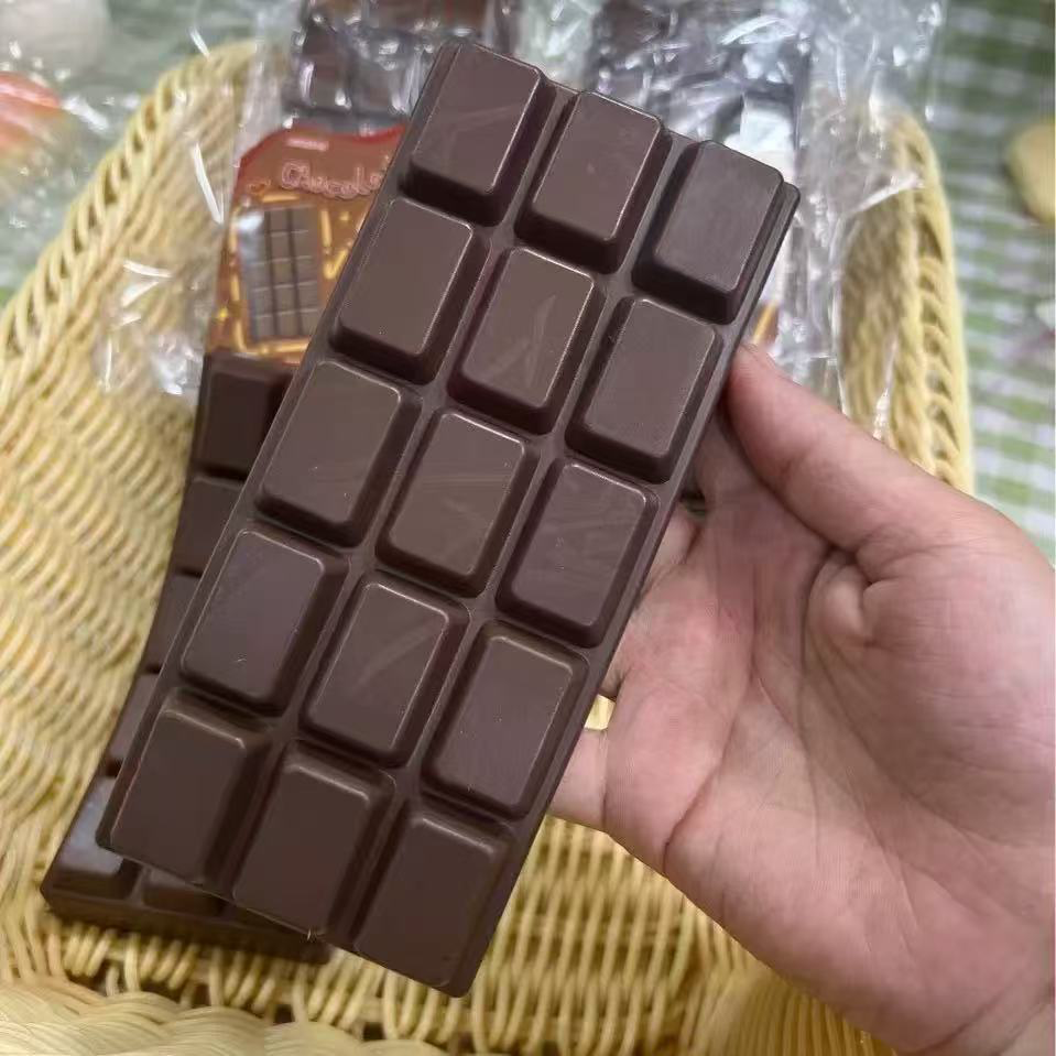 巧克力块捏捏乐解压发泄湿软手感食玩大板捏捏玩具湿软慢回弹 - 图片 4