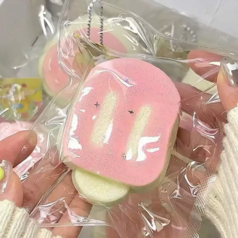 食品级硅胶猫爪捏捏乐芝士蛋糕泥感减压玩具粘袋子食玩面包慢回弹