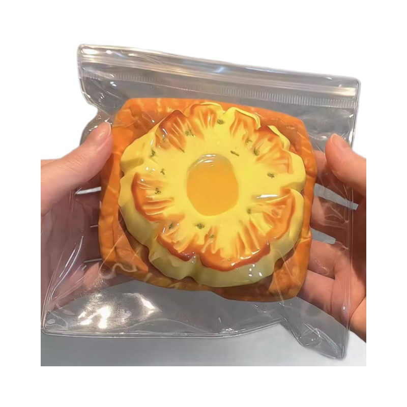 硅胶捏捏乐轻奶油手感纯手工创意制作解压玩具轻松熊饺子食品级