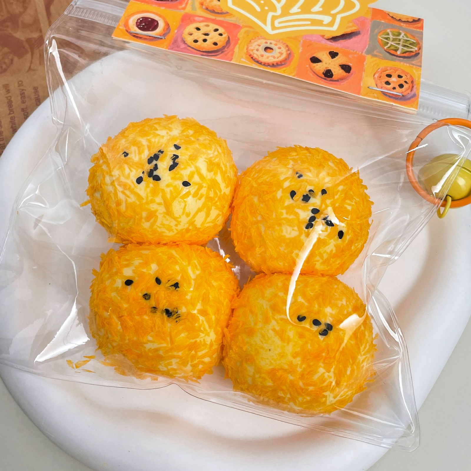 油炸三角饭团食品级硅胶捏捏乐解压减压玩具网红爆款 - 图片 4