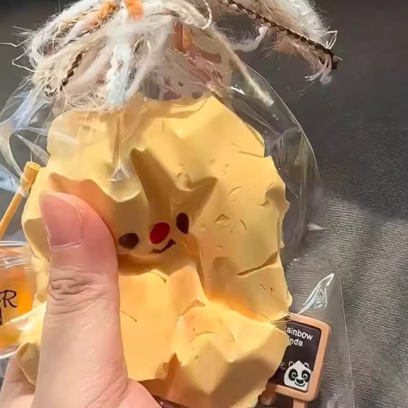 蜂蜜罐头黄油小熊捏捏水感奶油泥感解压玩具自制超软捏捏乐软泥感